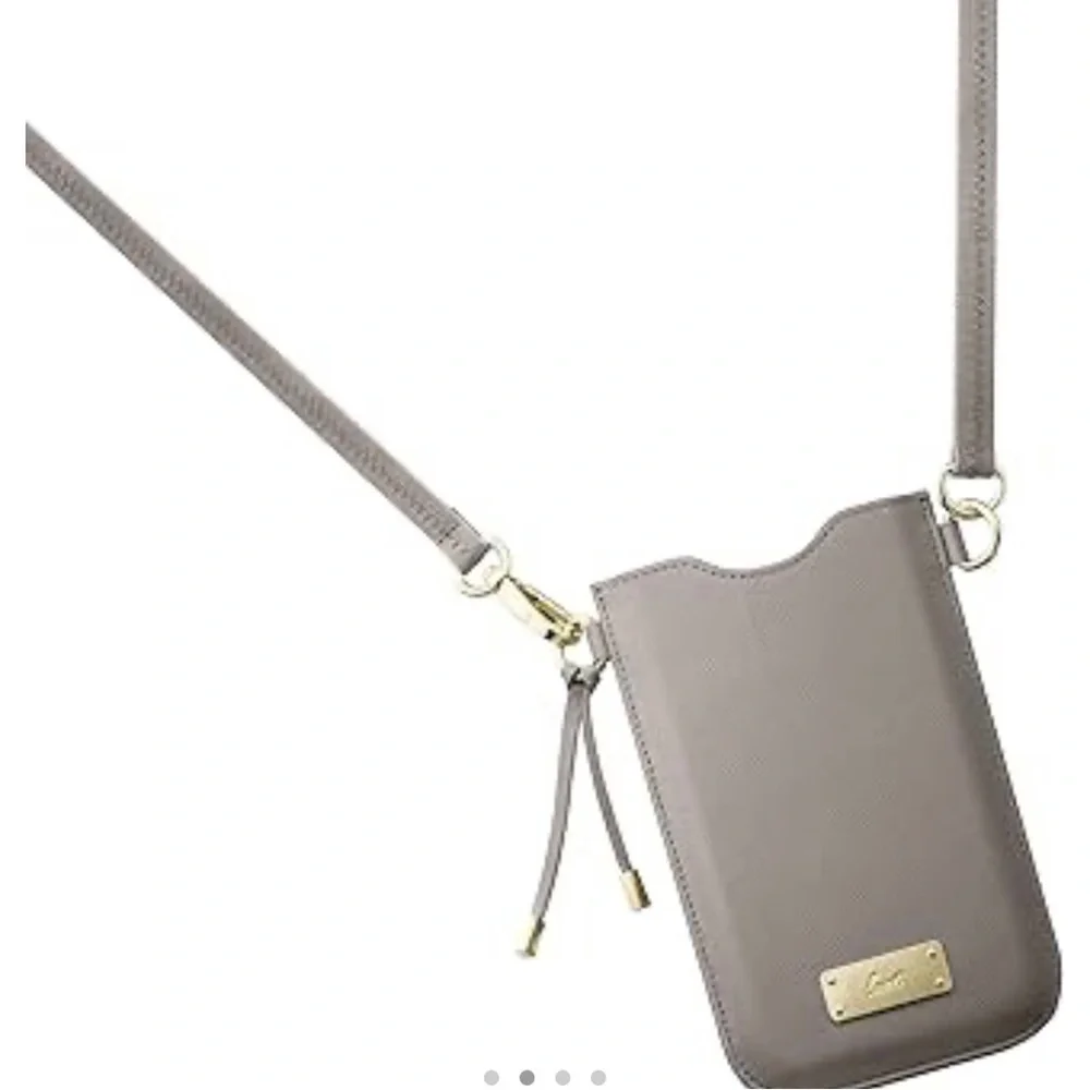 LAUT | phone/card crossbody/case//necklace/holder taupe